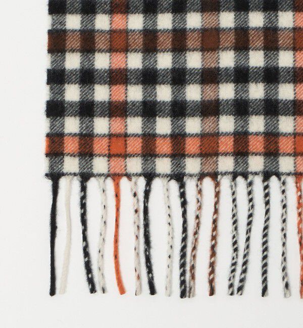 UNITED ARROWS「【別注】＜Joshua Ellis＞ブラウンチェック マフラー」|マフラー|