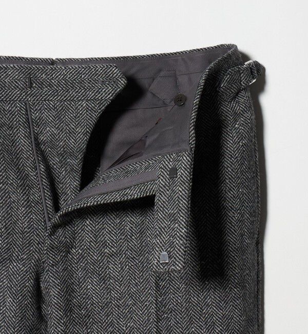 UNITED ARROWS「ヘリンボーンツイード 1プリーツ スラックス」|スラックス|