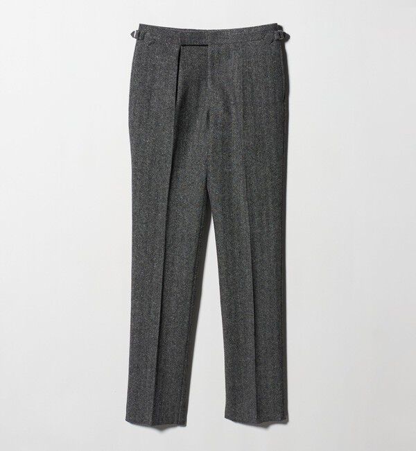 UNITED ARROWS「ヘリンボーンツイード 1プリーツ スラックス」|スラックス|