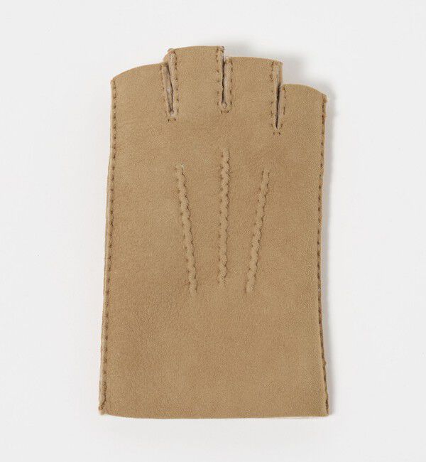 UNITED ARROWS「ムートン フィンガーレス グローブ」|手袋|