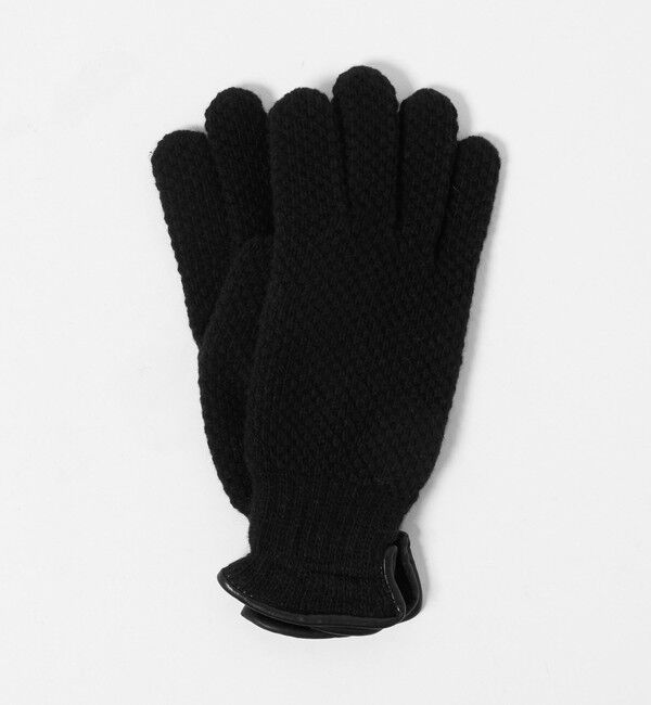UNITED ARROWS「ニット グローブ」|手袋|BLACK