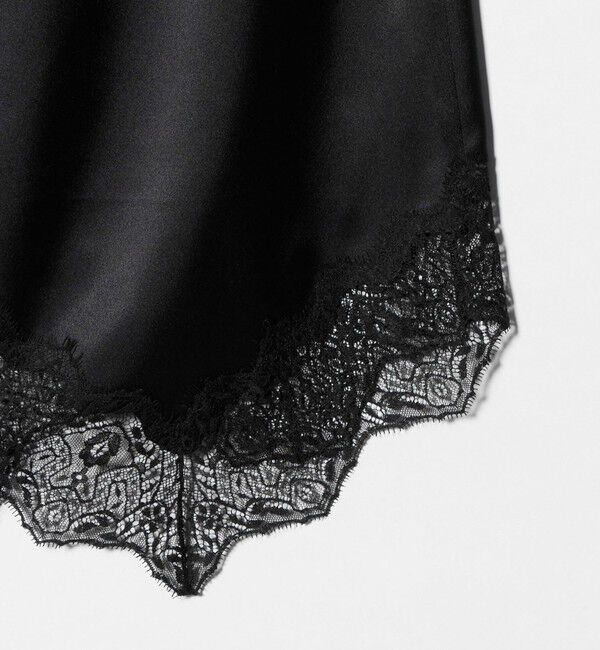 ASTRAET「＜ASTRAET＞サテン スソレース スカート」|スカート|