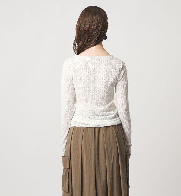 ASTRAET「＜ASTRAET＞レース クルーネックカットソー」|Tシャツ・カットソー|