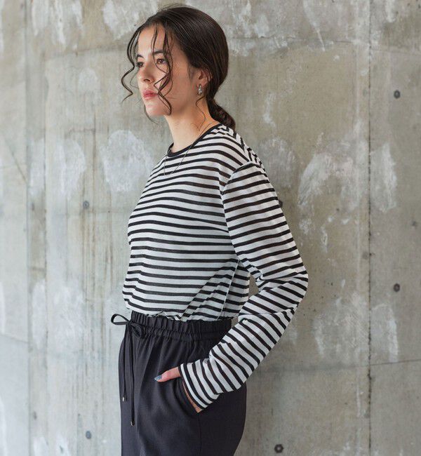 UNITED ARROWS green label relaxing「シアー ロングスリーブ Tシャツ」|Tシャツ・カットソー|