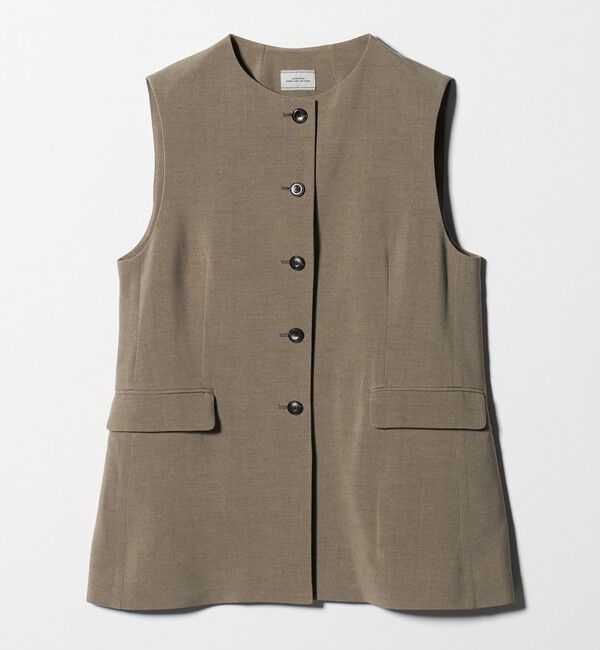 UNITED ARROWS green label relaxing「パウダリー ノーカラー ジレ」|ベスト・ジレ|その他1