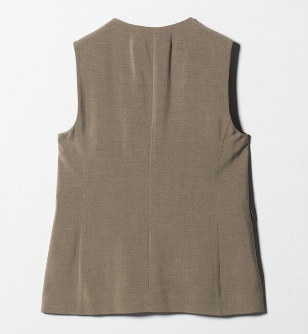 UNITED ARROWS green label relaxing「パウダリー ノーカラー ジレ」|ベスト・ジレ|