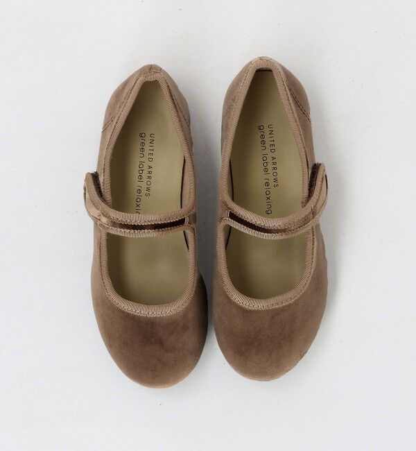 UNITED ARROWS green label relaxing「ストラップ フラットシューズ  / キッズ  17cm-23cm」|バレエシューズ|BEIGE