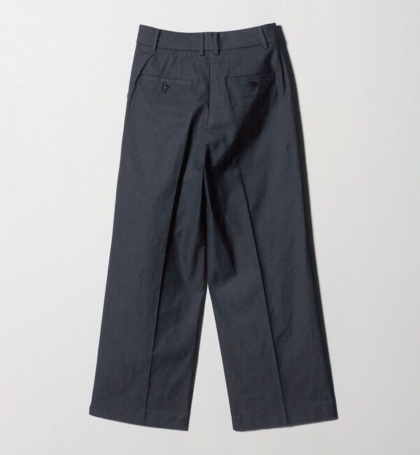 UNITED ARROWS green label relaxing「［size SHORT/TALLあり］キチントボトムス カバー ワイド パンツ シャンブレー」|スラックス|