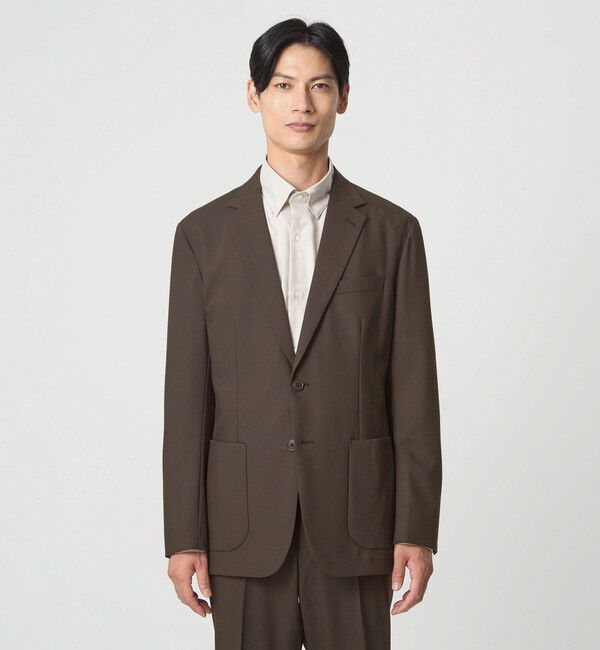 UNITED ARROWS green label relaxing「A+ TW カラーギャバ 2B スタンダード 2P ジャケット -ウォッシャブル・ストレッチ-」|テーラードジャケット|