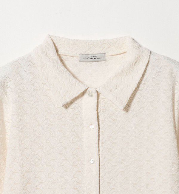 UNITED ARROWS green label relaxing「レース ポロプルオーバー」|Tシャツ・カットソー|