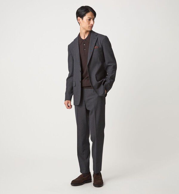 UNITED ARROWS green label relaxing「Super 120's ハイゲージ ニット ポロシャツ」|ニット・セーター|