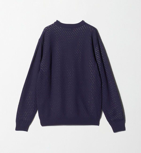UNITED ARROWS green label relaxing「メッシュ レイヤード クルーネック ニット」|ニット・セーター|
