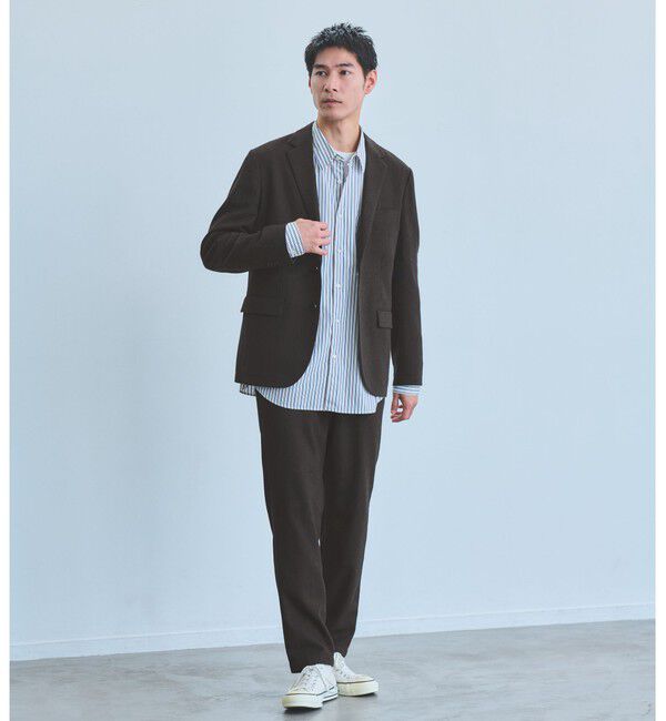 UNITED ARROWS green label relaxing「ウォッシャブル ホームスパン ナロー ジャケット -ストレッチ-」|テーラードジャケット|