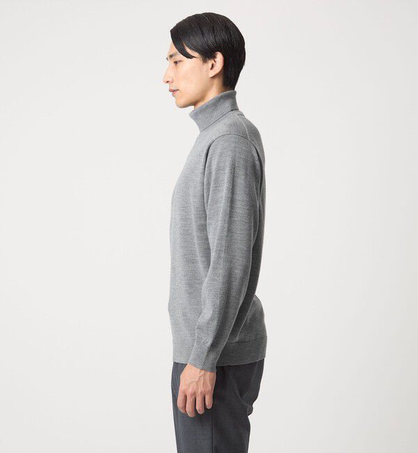 UNITED ARROWS green label relaxing「Super 120&rsquo;s ハイゲージ タートルネック ニット」|ニット・セーター|