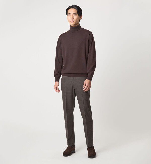 UNITED ARROWS green label relaxing「Super 120&rsquo;s ハイゲージ タートルネック ニット」|ニット・セーター|