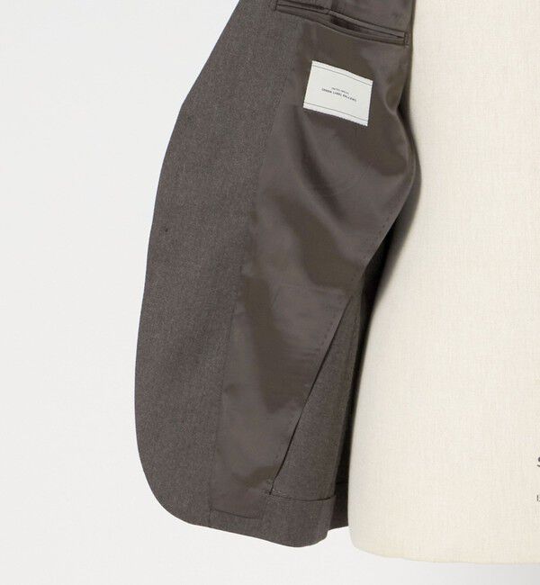 UNITED ARROWS green label relaxing「GLR CLOTH フラノ無地 2B RG ジャケット -ストレッチ-」|テーラードジャケット|