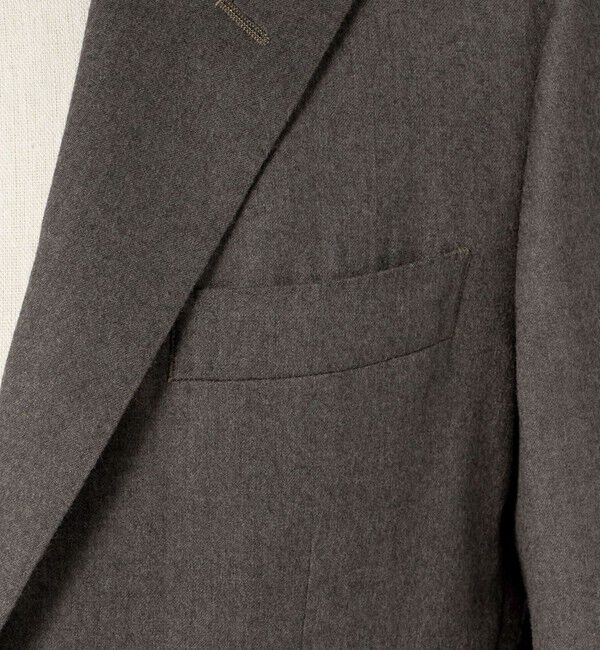 UNITED ARROWS green label relaxing「GLR CLOTH フラノ無地 2B RG ジャケット -ストレッチ-」|テーラードジャケット|