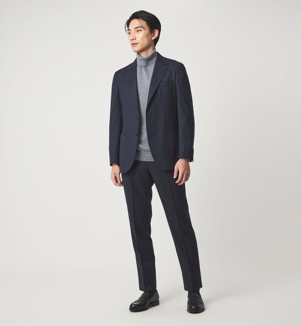 UNITED ARROWS green label relaxing「GLR CLOTH フラノ無地 2B RG ジャケット -ストレッチ-」|テーラードジャケット|