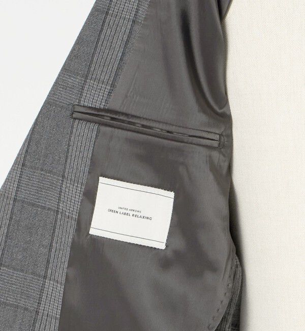 UNITED ARROWS green label relaxing「GLR CLOTH フラノ柄 2B RG ジャケット -ストレッチ-」|テーラードジャケット|
