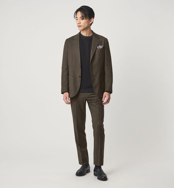 UNITED ARROWS green label relaxing「GLR CLOTH フラノ柄 2B RG ジャケット -ストレッチ-」|テーラードジャケット|
