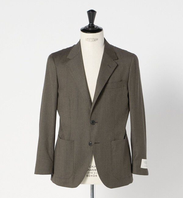 UNITED ARROWS green label relaxing「GLR CLOTH フラノ柄 2B RG ジャケット -ストレッチ-」|テーラードジャケット|