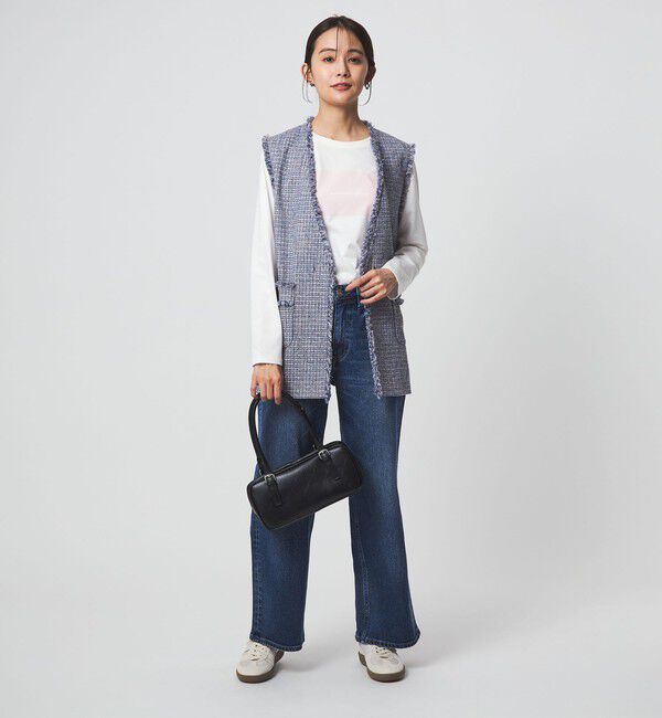 UNITED ARROWS green label relaxing「［size SHORTあり］ライト ツイードライク ジレ」|ベスト・ジレ|