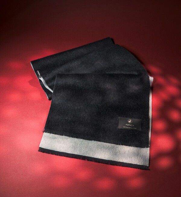 UNITED ARROWS green label relaxing「＜INCALPACA TPX＞BABYSURI マフラー」|マフラー|BLACK