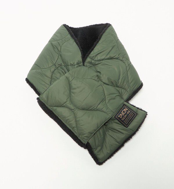 UNITED ARROWS green label relaxing「＜TAION＞ミリタリー リバーシブル ダウンマフラー」|マフラー|OLIVE