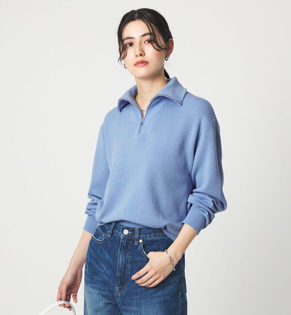 UNITED ARROWS green label relaxing「ハーフ ジップ プルオーバー ウォッシャブル」|ニット・セーター|ROYAL