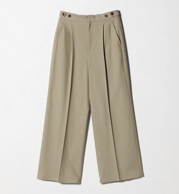 UNITED ARROWS green label relaxing「ラミーブレンド ワイド パンツ」|チノ|