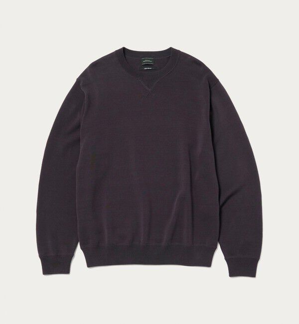 UNITED ARROWS green label relaxing「コットン シルク ミックス インレイ クルーネック ニット」|ニット・セーター|