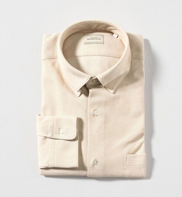 UNITED ARROWS green label relaxing「エブリット TC ジャージー スナップ ボタンダウン シャツ -ストレッチ・イージーアイロン・吸水速乾・抗菌-」|シャツ・ブラウス|