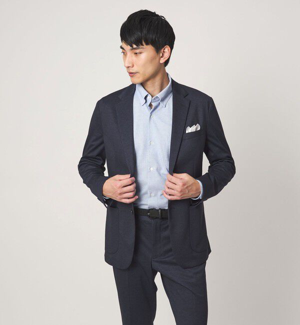 UNITED ARROWS green label relaxing「エブリット TC ジャージー スナップ ボタンダウン シャツ -ストレッチ・イージーアイロン・吸水速乾・抗菌-」|シャツ・ブラウス|