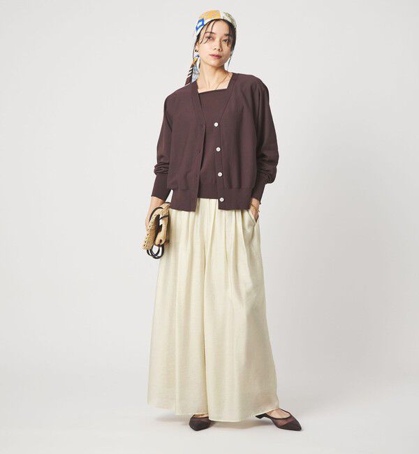 UNITED ARROWS green label relaxing「［size SHORTあり］エアリー シアー イージー ワイド パンツ」|キュロット|