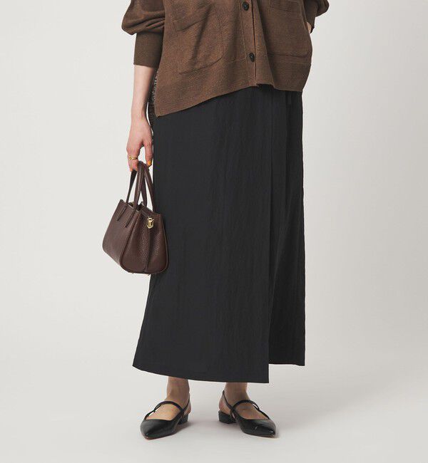 UNITED ARROWS green label relaxing「［size SHORTあり］フィブリル ナロー スカート」|タイト|BLACK