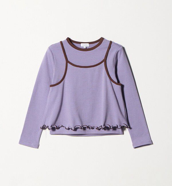 UNITED ARROWS green label relaxing「ボーダーTシャツ＋キャミソール セット / キッズ 140cm-160cm」|Tシャツ・カットソー|PURPLE