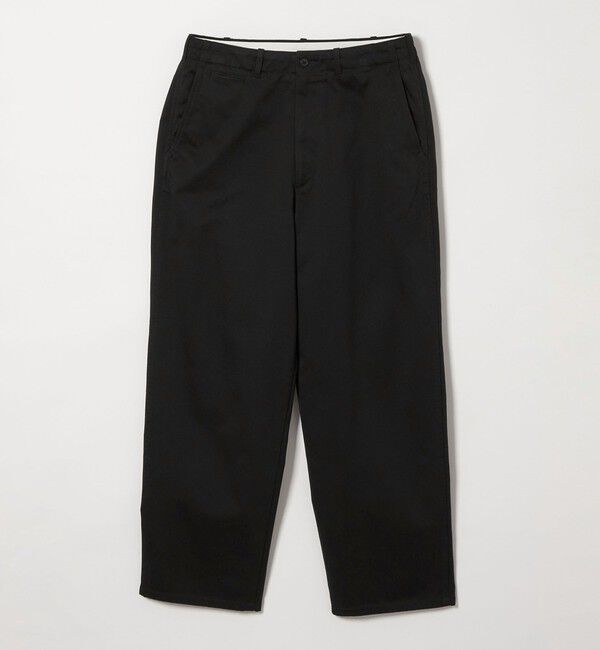 STEVEN ALAN「＜Steven Alan＞ ウエポン ニドム アーミー ノープリーツ トラウザーズ」|チノ|BLACK