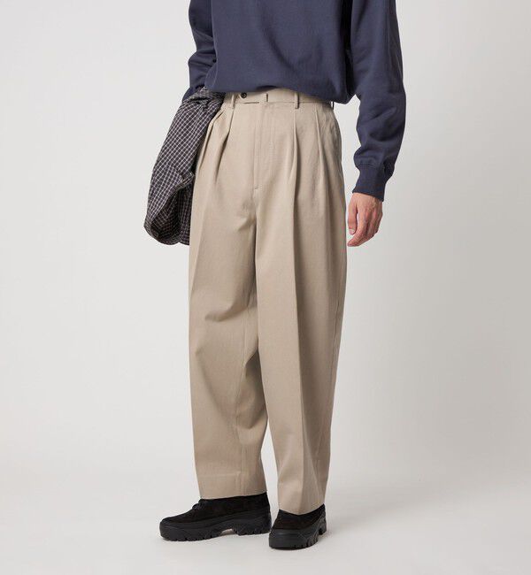 STEVEN ALAN「＜Steven Alan＞ ウエポン ニドム イン ツープリーツ ドレス トラウザーズ」|チノ|