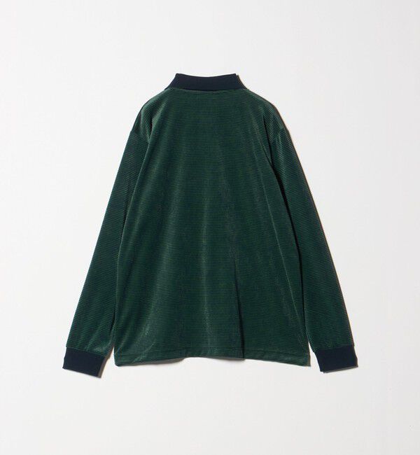 ATTISESSION「＜ATTISESSION＞ベロア ボーダー ポロシャツ」|ポロシャツ|