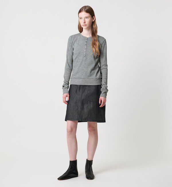 STEVEN ALAN「＜Steven Alan＞ウール リブ ヘンリーネック プルオーバー」|Tシャツ・カットソー|