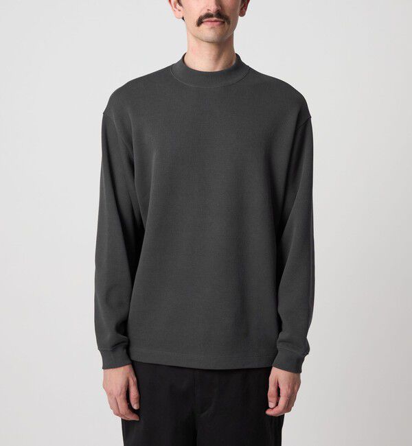 STEVEN ALAN「＜Steven Alan＞ ダブルフェイス モックネック カットソー BOLD」|Tシャツ・カットソー|