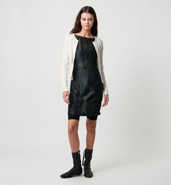 ATTISESSION「＜ATTISESSION＞フライス ループボタン カーディガン」|カーディガン|