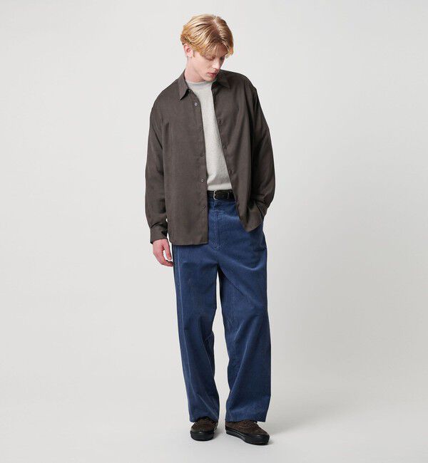 BEAUTY&YOUTH UNITED ARROWS「スエード タッチ レギュラー シャツ FORM型」|シャツ・ブラウス|