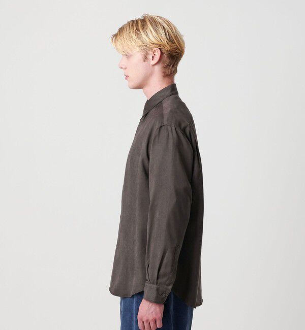 BEAUTY&YOUTH UNITED ARROWS「スエード タッチ レギュラー シャツ FORM型」|シャツ・ブラウス|