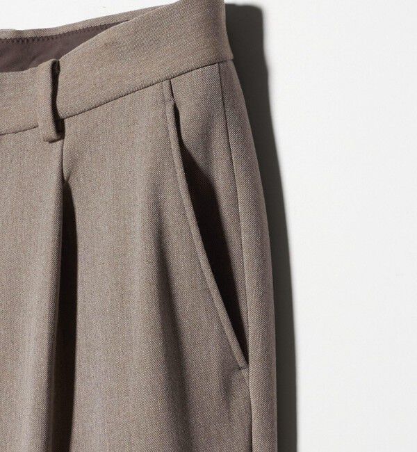 BEAUTY&YOUTH UNITED ARROWS「アルガン TR 1プリーツ テーパード パンツ NO.7」|チノ|