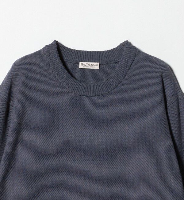 BEAUTY&YOUTH UNITED ARROWS「ガスコットン リンクス クルーネック ニット」|ニット・セーター|