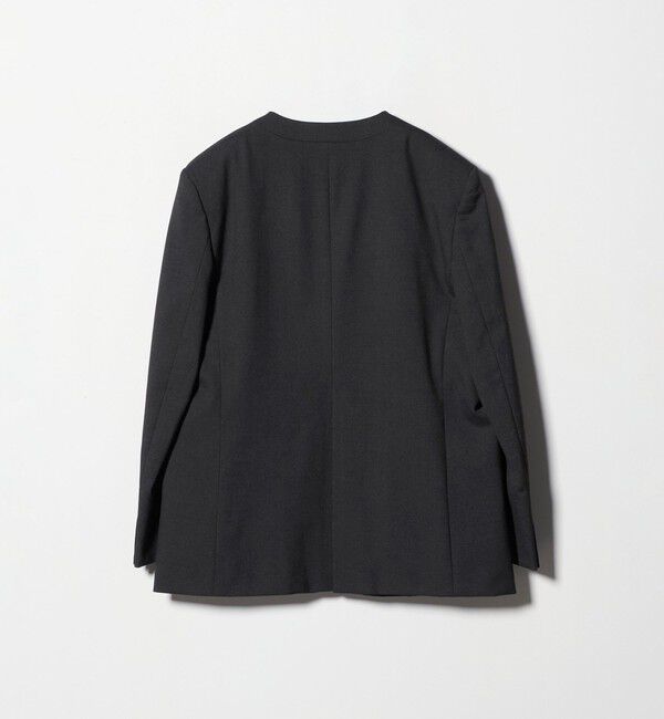 BEAUTY&YOUTH UNITED ARROWS「ポリエステルレーヨン ノーカラー1ボタンジャケット」|ノーカラージャケット|