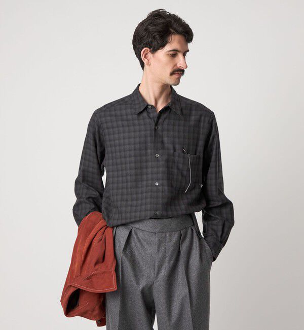 STEVEN ALAN「＜Steven Alan＞ ネル  オンブレー チェック レギュラーカラー シャツ NARROW」|シャツ・ブラウス|