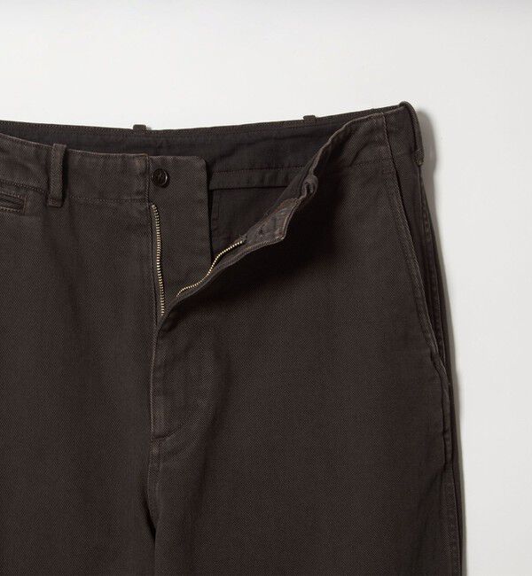 STEVEN ALAN「＜Steven Alan＞ ツイル ガーメントダイ アーミー ノープリーツ トラウザーズ」|チノ|