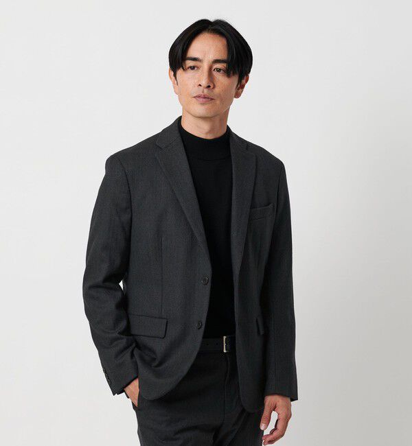 BEAUTY&YOUTH UNITED ARROWS「ストレッチ サキソニー 2B ジャケット セットアップ対応」|テーラードジャケット|DK.GRAY